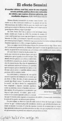 El efecto Sensini