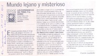 Mundo lejano y misterioso  [artículo] Gastón Soublette.