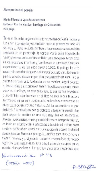 Siempre habrá poesía