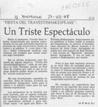 Un Triste espectáculo