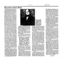 Apuntes sobre Bello  [artículo] Agustín Squella.