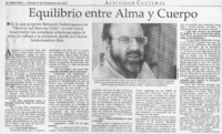 Equilibrio entre alma y cuerpo