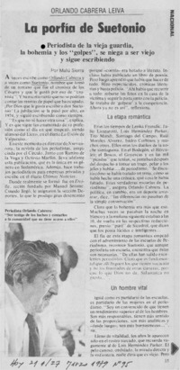 La porfía de Suetonio