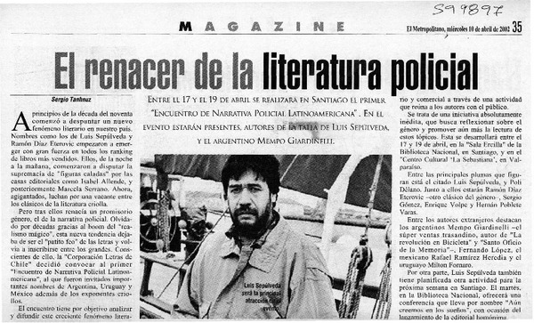 El renacer de la literatura policial  [artículo] Sergio Tanhnuz