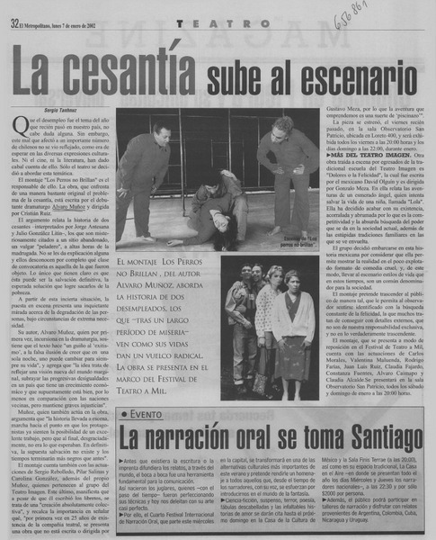 La cesantía sube al escenario