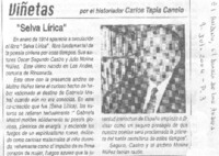 "Selva lìrica"