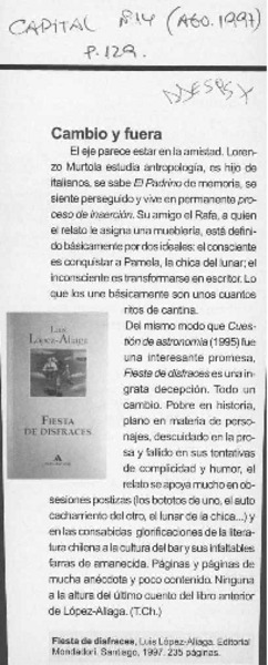 Cambio y fuera  [artículo] T. Ch.