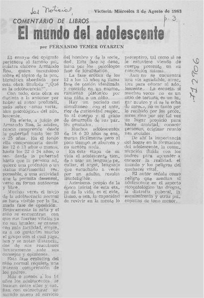 El mundo del adolescente