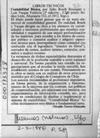 Contabilidad básica  [artículo] Osvaldo Torres-Ahumada.