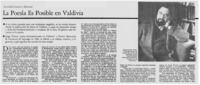 La poesía es posible en Valdivia