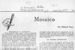 Mosaico  [artículo] Abelardo Troy.