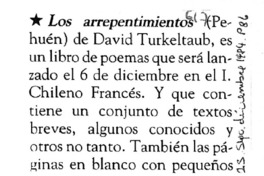Los arrepentimientos