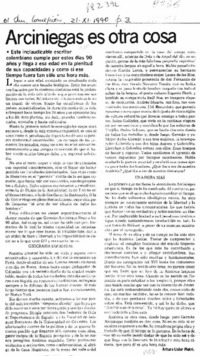 Arciniegas es otra cosa  [artículo] Arturo Uslar Pietri.
