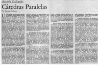 Cátedras paralelas