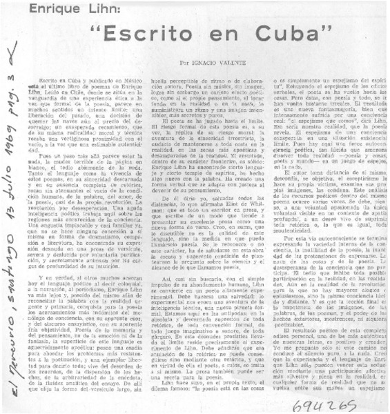 Escrito en Cuba