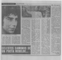 Celestes caminos de un poeta rebelde --