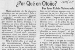 Por qué en otoño?