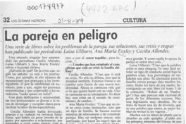 La pareja en peligro  [artículo] Samuel Valenzuela Y.