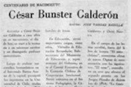 César Bunster Calderón