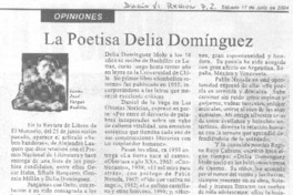 La Poetisa Delia Domínguez