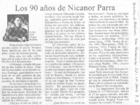 Los 90 años de Nicanor Parra