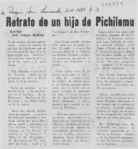 Retrato de un hijo de Pichilemu