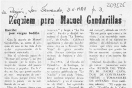 Réquiem para Manuel Gandarillas