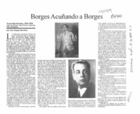 Borges acuñando a Borges  [artículo] Luis Vargas Saavedra.