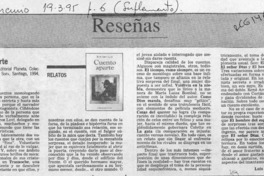 Cuento aparte  [artículo] Luis Vargas Saavedra.