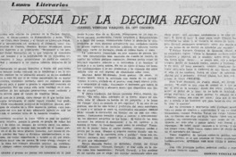 Poesía de la décima región