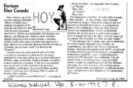 Enrique Diez Canedo  [artículo] Daniel de la Vega.