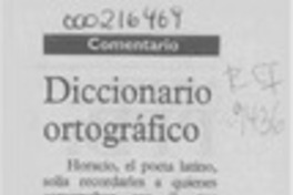 Diccionario ortográfico