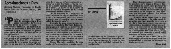 Aproximaciones a Dios