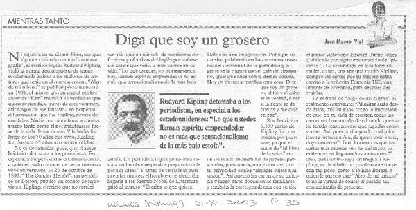Diga que soy un grosero