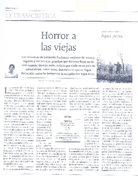 Horror a las viejas