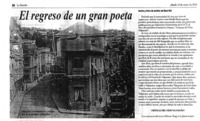 El Regreso de un gran poeta