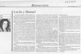 Lucila y Manuel