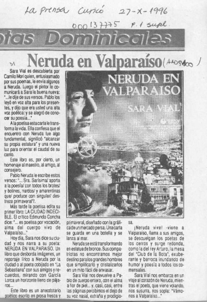 Neruda en Valparaíso