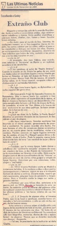 Extraño club