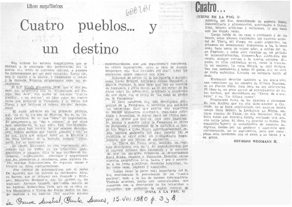 Cuatro pueblos... y un destino