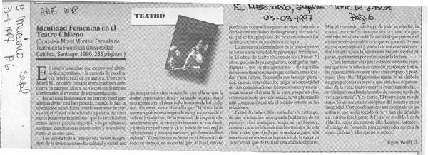 Identidad femenina en el teatro chileno