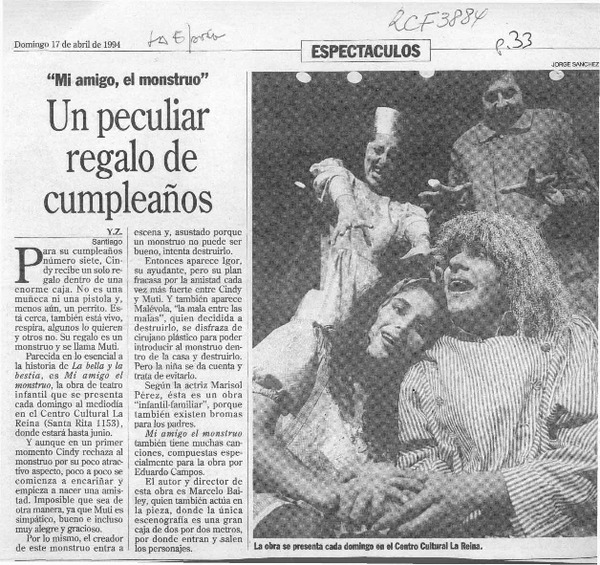 Un peculiar regalo de cumpleaños  [artículo] Y. Z.