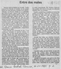 Entre dos males