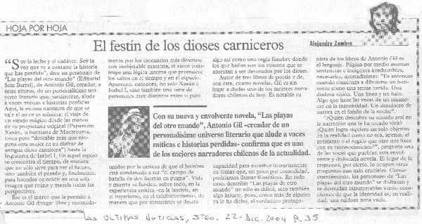 El Festín de los dioses carniceros
