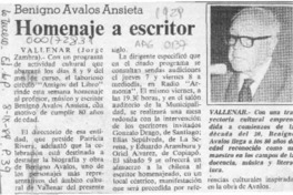 Homenaje a escritor  [artículo] Jorge Zambra.