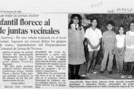 Teatro infantil florece al amparo de juntas vecinales  [artículo] Jorge Zambra.