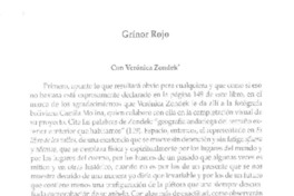 Grínor Rojo  [artículo] Verónica Zondek.