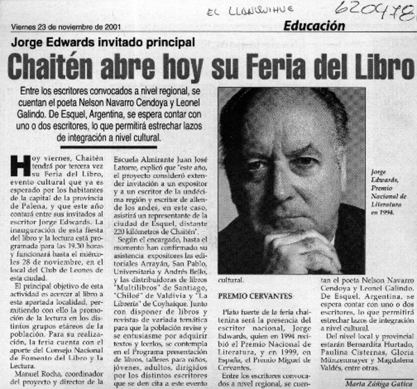 Chaitén abre hoy su Feria del Libro