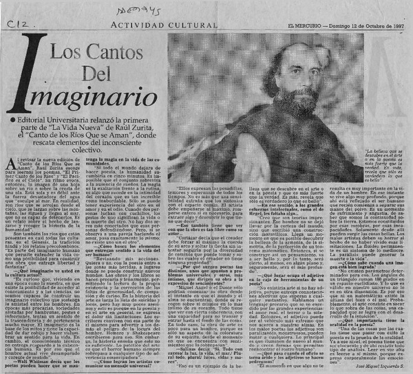 Los cantos del imaginario