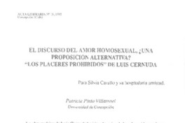 El discurso del amor homosexual